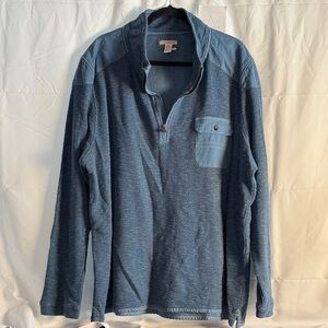 Men's Blue carbon 2 colbolt Quarter-Zip Sweater